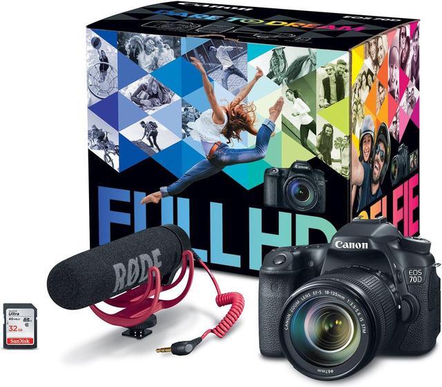 Canon EOS 70D Video Creator Kit with 18-135mm Lens, Rode Canon EOS 70D Video Creator Kit with 18-135mm Lens, Rode
