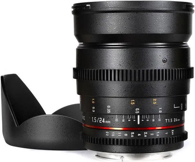 Alt view image 3 of 3 - Samyang Cine SYCV24M-NEX 24mm T1.5 Cine Wide Angle Lens for Sony NEX