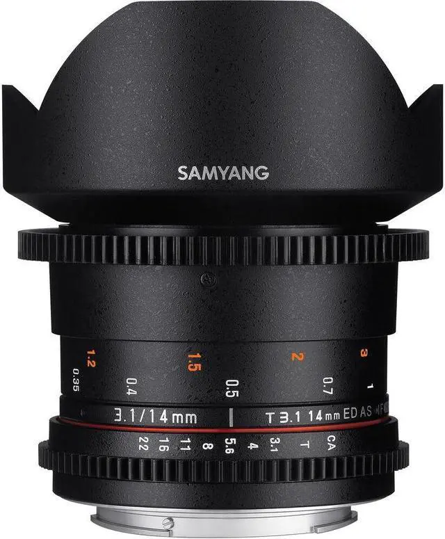 Alt view image 2 of 4 - Samyang SYDS14M-S VDSLR II A mount 14mm T3.1 Wide-Angle Cine Lens for Sony Alpha Cameras