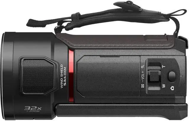 Alt view image 4 of 4 - Panasonic HC-VX3 UHD 4K Lightweight Camcorder with 24x Zoom + 128GB Memory Card + More