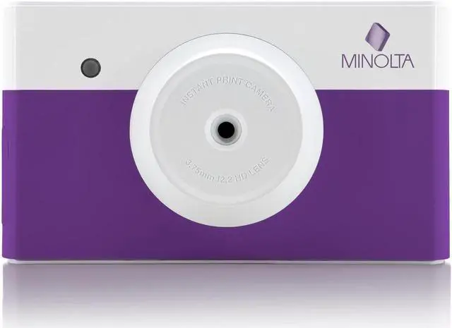 Alt view image 4 of 4 - Minolta Instapix Print Camera with Printer (Purple), Camera Bag, Diginerds Microfiber Cleaning Cloth, Bundle