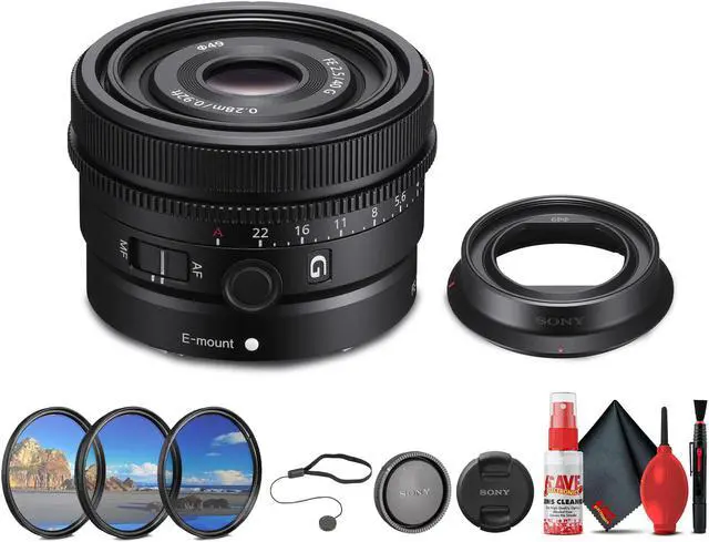 Main image of Sony FE 40mm f/2.5 G Full Frame Ultra Compact Lens + Lens Filter Kit + More