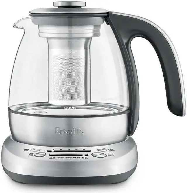 Alt view image 2 of 2 - Breville BTM500CLR Smart Tea Infuser Compact Tea Maker, Brushed Stainless Steel 8.3\ X 8.3\" X 9.3\""
