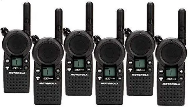 Main image of 6 Pack of Motorola CLS1110 Two Way Radio Walkie Talkies