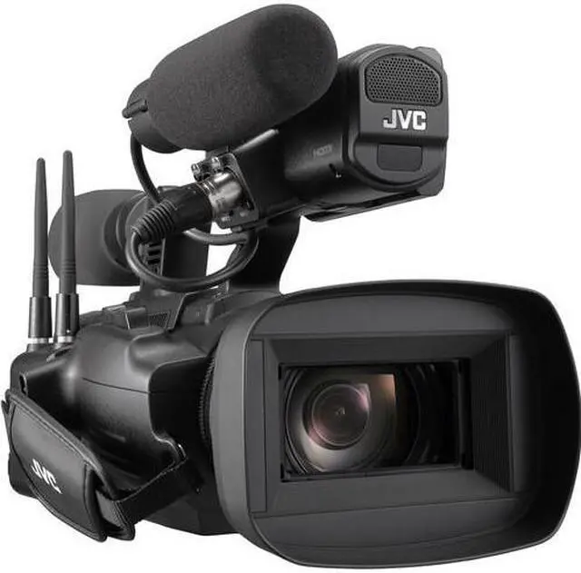 Alt view image 4 of 4 - JVC GY-HC550 9.35MP 4K UHD Handheld 4K Broadcast Professional Camcorder + More