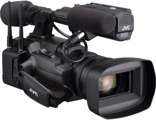 Alt view image 3 of 4 - JVC GY-HC550 9.35MP 4K UHD Handheld 4K Broadcast Professional Camcorder + More