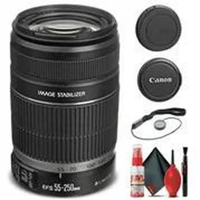 Alt view image 2 of 3 - Canon EF-S 55-250mm f/4-5.6 IS II Lens (5123B006) + Filter + Cap Keeper + More