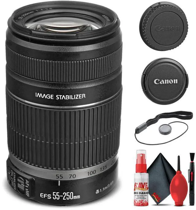 Alt view image 3 of 3 - Canon EF-S 55-250mm f/4-5.6 IS II Lens (5123B006) + Filter + Cap Keeper + More