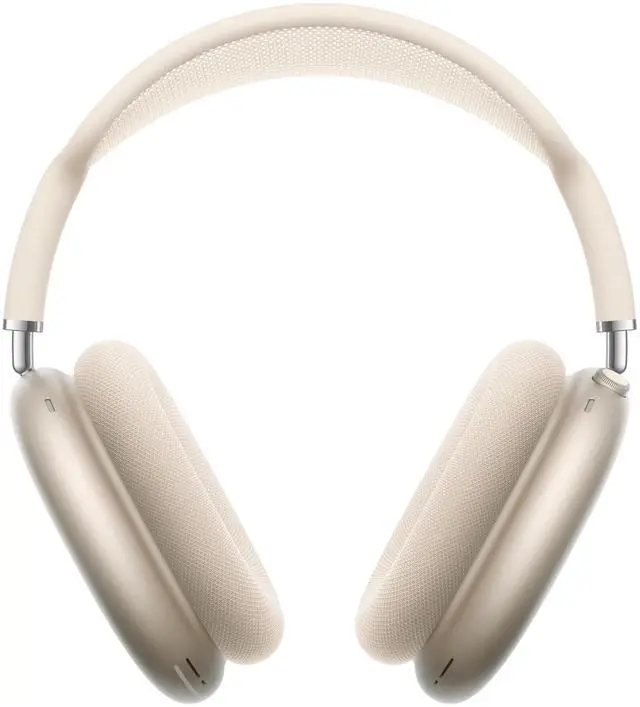 Main image of Apple AirPods Max Wireless Over-Ear Headphones, Pro-Level Active Noise Cancellation, Transparency Mode, Personalized Spatial Audio, USB-C Charging, Bluetooth Headphones for iPhone - Starlight