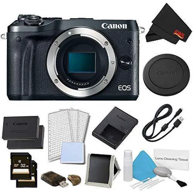 Alt view image 4 of 4 - Canon EOS M6 Mirrorless Digital Camera Body Only (Black) Pro Bundle - Intl Model