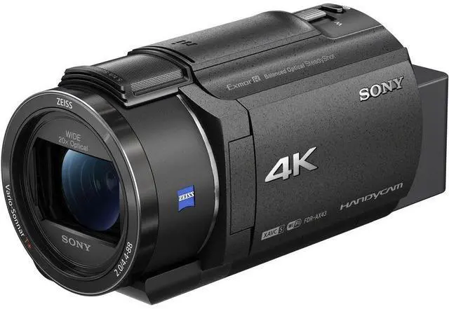 Alt view image 4 of 4 - Sony FDR-AX43 UHD 4K Handycam Camcorder + 4K Monitor + 2 x 64GB Cards + More