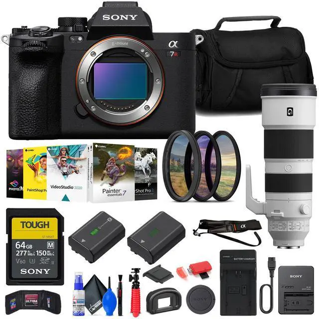 Main image of Sony a7R V Mirrorless Camera + Sony FE 200-600mm Lens   + 64GB Card + Filter Kit + More