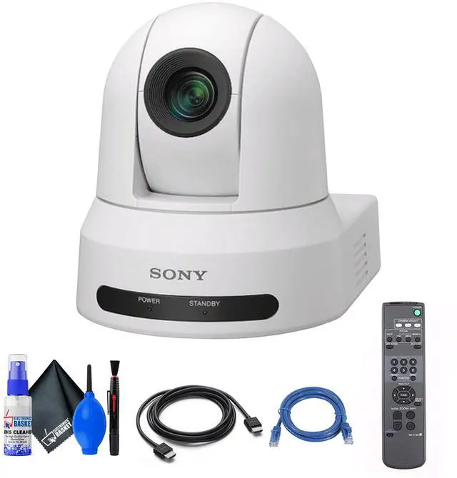Main image of Sony SRG-X40UH PTZ Camera (White) + Ethernet & HDMI Cables + Cleaning Set
