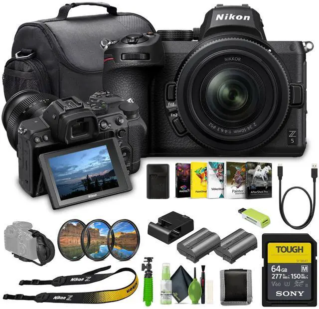 Main image of Nikon Z5 Mirrorless Full Frame Camera with 24-50mm Zoom Lens (1642) Bundle