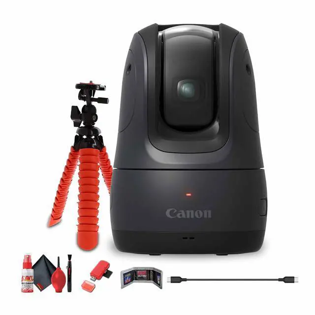 Main image of Canon PowerShot PICK PTZ Camera (Black) + 64GB Memory Card + Flexible Tripod - Bundle