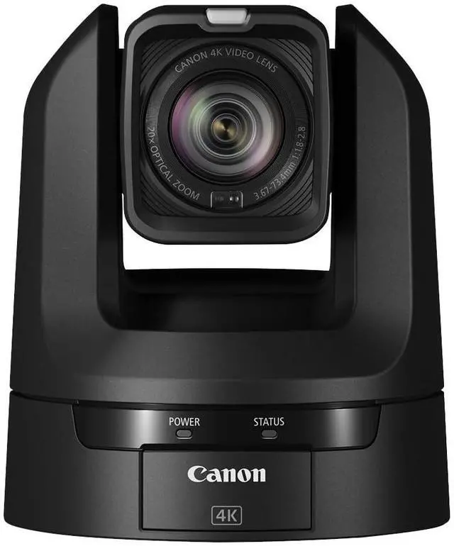 Alt view image 8 of 19 - Canon CR-N100 4K NDI PTZ Camera with 20x Zoom (Satin Black)