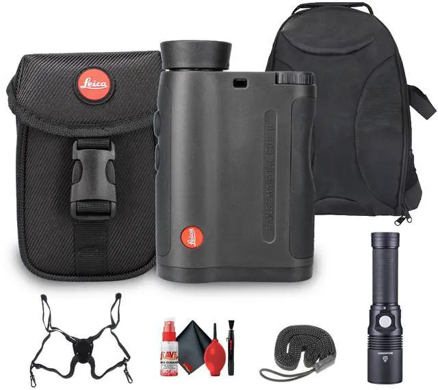 Main image of Leica 7x24 Rangemaster CRF-R  Durable Compact Weather-Resistant Laser Rangefinder - Bundle