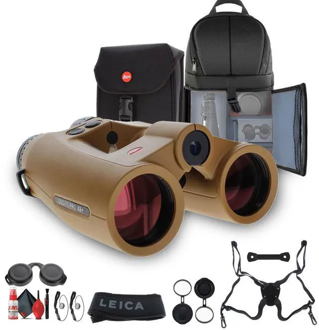 Main image of Leica 10x42 Geovid Pro AB+ Rangefinder Lightweight Binoculars (Flat Dark Earth) - Bundle