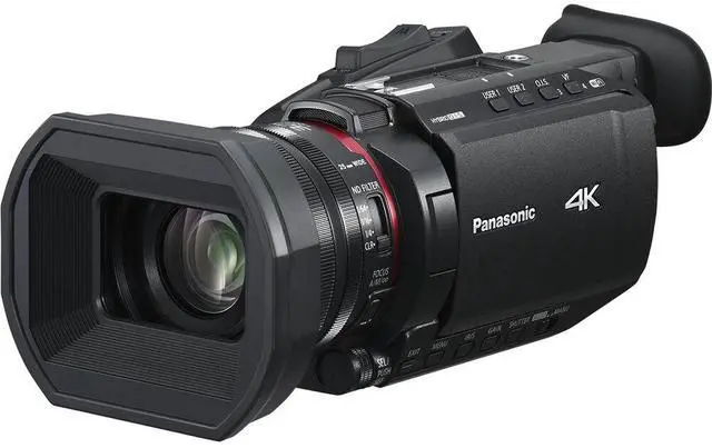 Alt view image 2 of 4 - Panasonic HC-X1600 UHD 4K HDMI Lightweight Compact Camcorder with 24x Zoom + Mic - Bundle