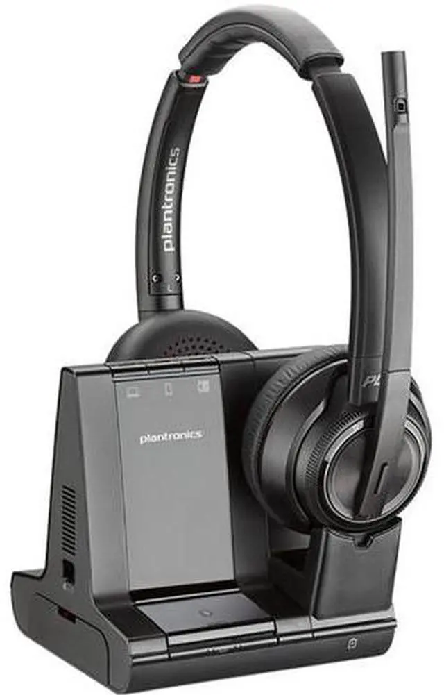 Alt view image 3 of 4 - Poly Savi 8220 Office Wireless DECT Headset System Bundle