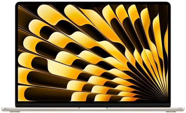 Main image of Apple 2025 MacBook Air 15-inch Laptop with M4 chip: Built for Apple Intelligence, 15.3-inch Liquid Retina Display, 16GB Unified Memory, 256GB SSD Storage, 12MP Center Stage Camera, Touch ID; Starlight