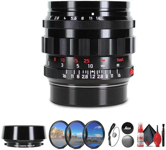 Main image of Leica Noctilux-M 50mm f/1.2 ASPH. Lens (Glossy Black) | Ultra-Fast Classic Design + More