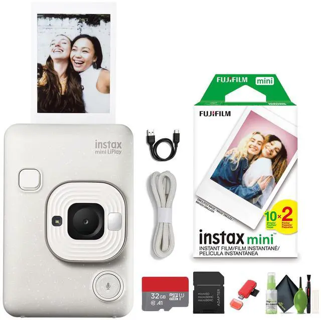 Main image of Fujifilm INSTAX Mini LiPlay Hybrid Instant Camera +Mini Instant Film-Misty White
