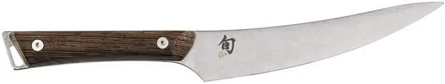 Alt view image 2 of 4 - Shun Kanso 6" Boning and Fillet Knife, Handcrafted Japanese Curved Boning Knife, AUS10A Stainless Steel Blade, Tagayasan Handle, Meat and Fish Tool for Professional and Home Chefs