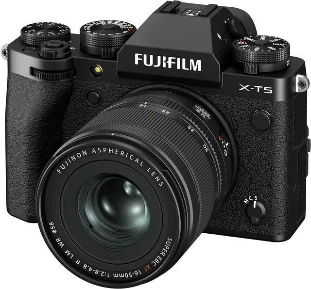 Alt view image 4 of 6 - Fujifilm X-T5 Mirrorless Digital Camera XF16-50mmF2.8-4.8 R LM WR Lens Kit - Black