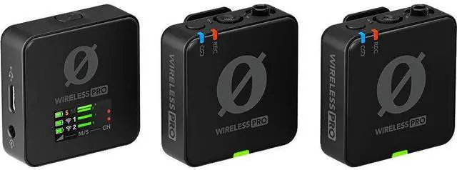 Alt view image 2 of 4 - RODE Wireless PRO 2-Person Clip-On Microphone Recorder with Lavaliers (2.4 GHz) - Bundle