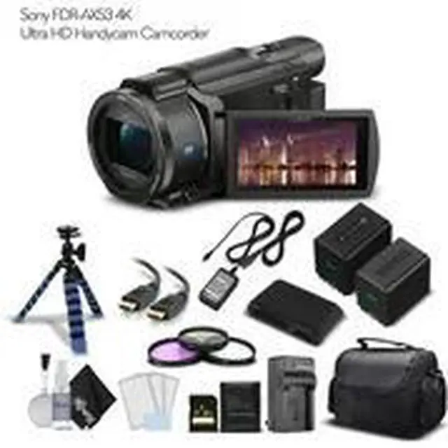 Alt view image 2 of 3 - Sony FDR-AX53 4K Ultra HD Handycam Camcorder - Starter Set