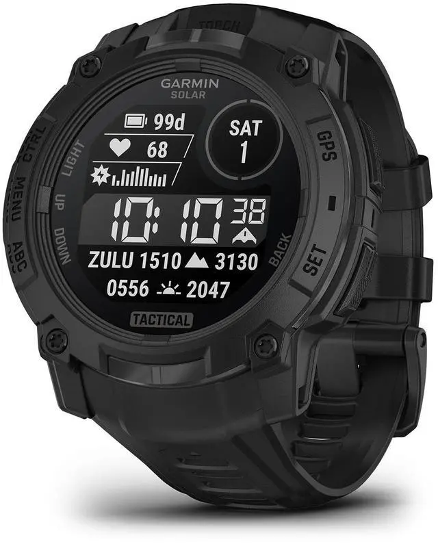 Alt view image 2 of 4 - Garmin Instinct 3, 50mm, Solar, Tactical Edition, Bundle