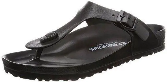 Main image of Birkenstock Essentials Unisex Gizeh EVA Sandals, 38 R EU, Black, 7-7.5 Women/5-5.5 Men