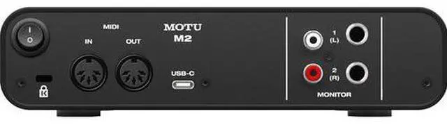Alt view image 4 of 4 - MOTU M2 USB-C Audio/MIDI Interface Bundle