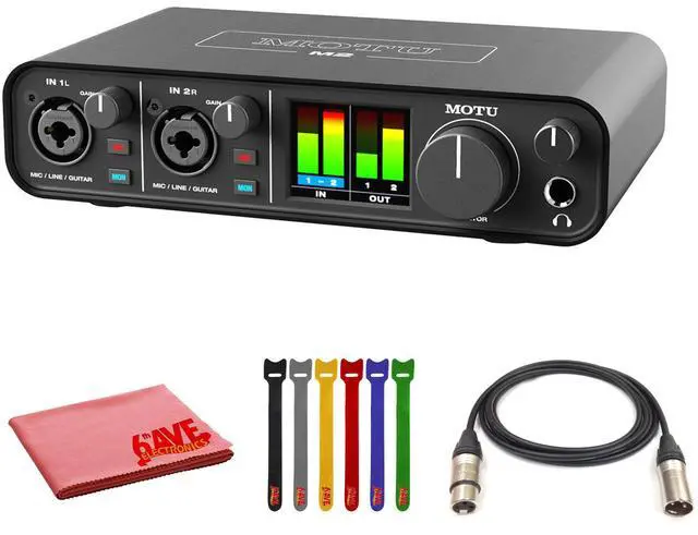 Main image of MOTU M2 USB-C Audio/MIDI Interface Bundle