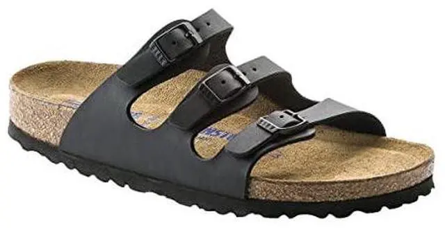 Main image of Birkenstock Florida Soft Footbed - Birko-Flor Black Birko-Flor 2 41 (US Women's 10-10.5) Regular