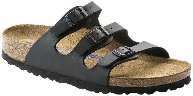 Alt view image 2 of 3 - Birkenstock Florida Soft Footbed - Birko-Flor Black Birko-Flor 2 41 (US Women's 10-10.5) Regular