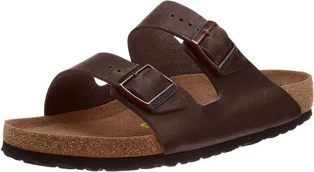 Main image of Birkenstock Unisex Arizona Sandal,Dark Brown Birko-Flor,36 N EU