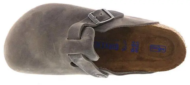 Alt view image 2 of 3 - Birkenstock Men's Boston Soft Footbed Clogs, Iron, Grey, 11 Medium US