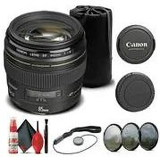 Alt view image 2 of 3 - Canon EF 85mm f/1.8 USM Lens (2519A003) + Filter Kit + Lens Pouch Base Bundle