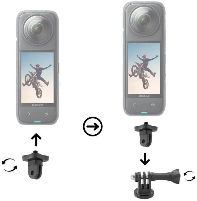 Alt view image 2 of 4 - Insta360 X5 8K 360 Waterproof Action Camera |  1/1.28" Sensors, Replaceable Lenses, PureVideo AI + More