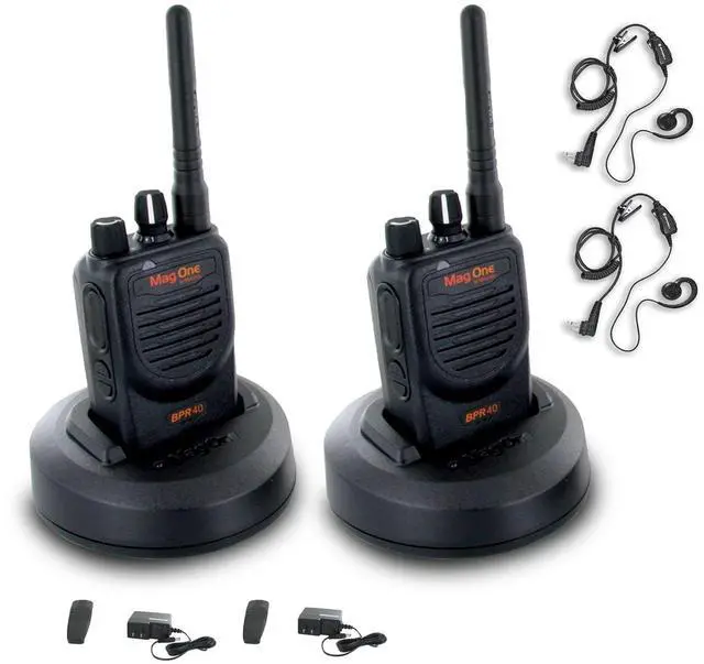 Main image of 2 x Motorola BPR40 Mag One Series 4W 8-Channel UHF Two-Way Radio - Bundle