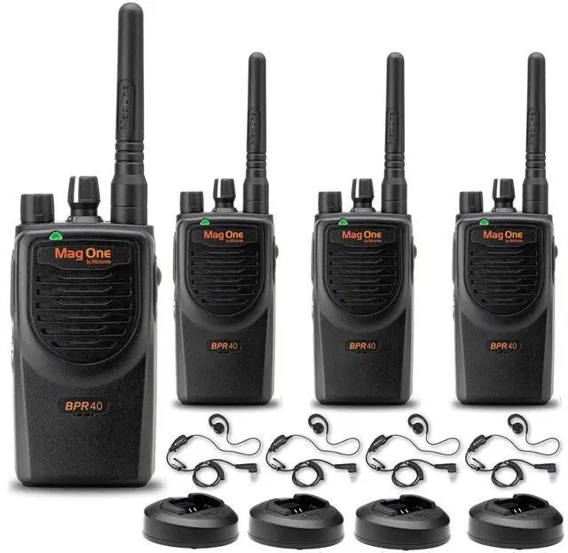 Main image of 4 x Motorola BPR40 Mag One Series 4W 8-Channel UHF Two-Way Radio - Bundle