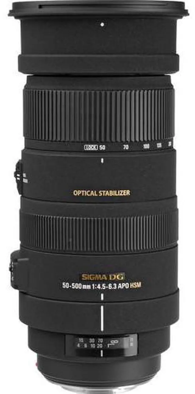 Alt view image 3 of 4 - Sigma 50-500mm f/4.5-6.3 APO DG OS HSM Lens for Sony/Minolta with Cleaning Kit, Tripod, 32GB Memory, and Backpack Case