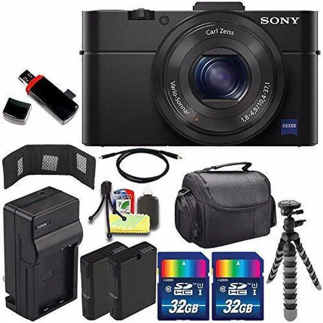 Alt view image 2 of 4 - Sony Cyber-shot DSC-RX100M2 Digital Camera + Extra battery + Charger + 32GB Bundle 6 - International Version (No Warranty)