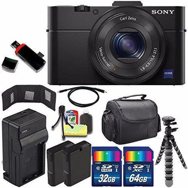 Alt view image 2 of 4 - Sony Cyber-shot DSC-RX100M2 Digital Camera + Extra battery + Charger + 96GB Bundle 4 - International Version (No Warranty)