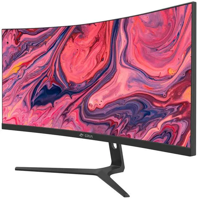 Alt view image 2 of 3 - CRUA 30Inch Ultrawide Curved Monitor, 21:9 WFHD(2560x1080P) VA Computer Monitor, 99% sRGB 100HZ 1500R PC Monitors Support FreeSync, Wall-Mounted, with HDMI/DP Display Port-Black