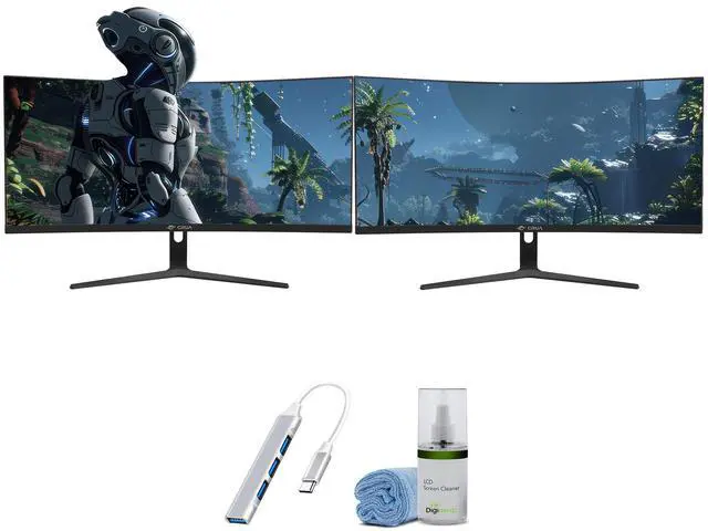 Main image of Crua 27 inch 180HZ Monitor 2 pack