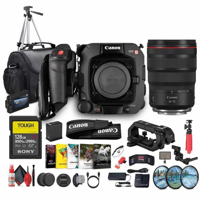 Main image of Canon EOS C400 6K Full-Frame Cinema Camera (Canon RF) + Canon RF 24-70mm Lens + More