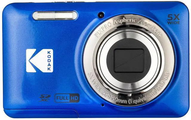 Alt view image 13 of 20 - Kodak PIXPRO FZ55 Friendly Zoom Digital Camera, Blue #FZ55-BL